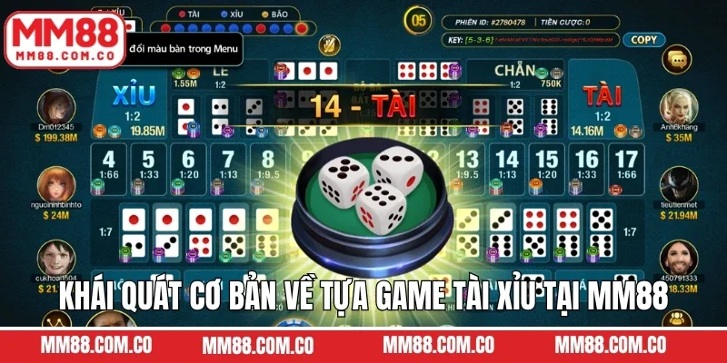 Khái quát cơ bản về tựa game tài xỉu tại MM88